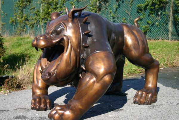 Large Spike Bull Dog Mascot