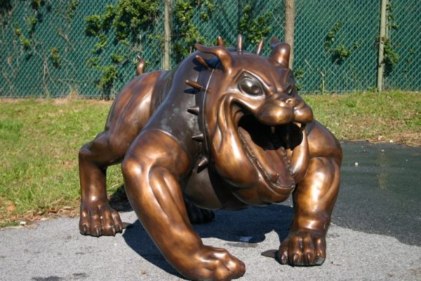 Medium Spike Bull Dog Mascot